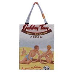 Vintage Summer Sunscreen Advertisement Classic Tote Bag by yoursparklingshop
