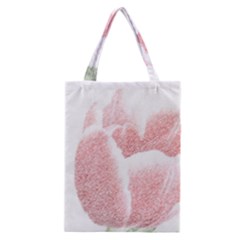 Red Tulip Pencil Drawing Classic Tote Bag