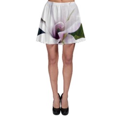 Magnolia Wit Aquarel Painting Art Skater Skirt