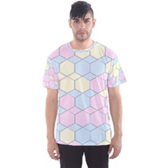 Colorful Honeycomb - Diamond Pattern Men s Sport Mesh Tee