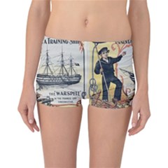 Vintage Advertisement British Navy Marine Typography Reversible Boyleg Bikini Bottoms by yoursparklingshop