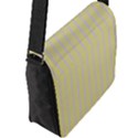 Summer sand color lilac stripes Flap Messenger Bag (L)  View2