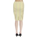 Summer sand color lilac pink yellow stripes pattern Midi Wrap Pencil Skirt View2
