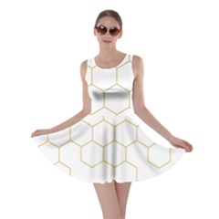 Honeycomb Pattern Graphic Design Skater Dress by picsaspassion