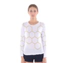 Honeycomb pattern graphic design Women s Long Sleeve Tee View1