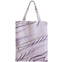 Lilac stripes Zipper Classic Tote Bag View1