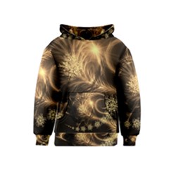 Golden Feather And Ball Decoration Kids  Pullover Hoodie by picsaspassion