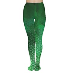 Ombre Green Abstract Forest Tights by DanaeStudio