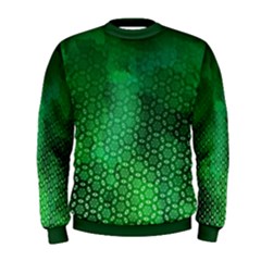 Ombre Green Abstract Forest Men s Sweatshirt by DanaeStudio