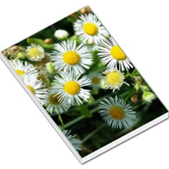 White Summer Flowers Oil Painting Art Large Memo Pads