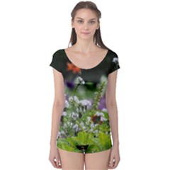 Wild Flowers Boyleg Leotard 