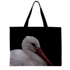 Wild Stork Bird Zipper Mini Tote Bag