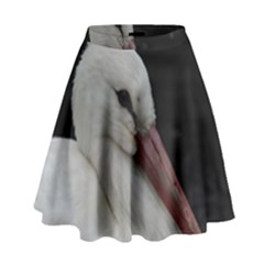 Wild Stork Bird High Waist Skirt by picsaspassion