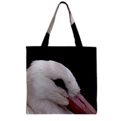 Wild Stork Bird, Close-up Zipper Grocery Tote Bag