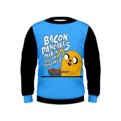 Bacon Pancakes Jake Kids  Sweatshirt by Snsdesigns