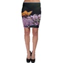 Butterfly sitting on flowers Bodycon Skirt View1