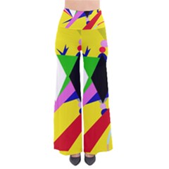 Yellow Abstraction Pants by Valentinaart