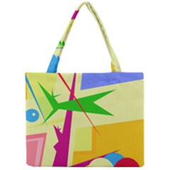 Colorful Abstract Art Mini Tote Bag by Valentinaart