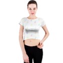 Star Pattern Crew Neck Crop Top View1