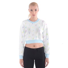 Star Pattern Women s Cropped Sweatshirt