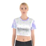 Star Pattern Cotton Crop Top