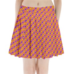 Vibrant Retro Diamond Pattern Pleated Mini Skirt by DanaeStudio