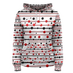 Dots And Lines Women s Pullover Hoodie by Valentinaart