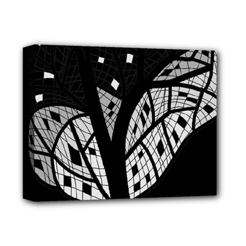 Black And White Tree Deluxe Canvas 14  X 11  by Valentinaart