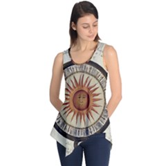 Ancient Aztec Sun Calendar 1790 Vintage Drawing Sleeveless Tunic by yoursparklingshop