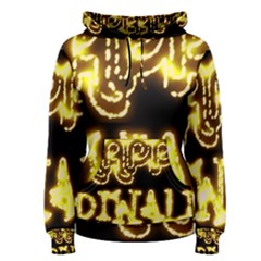 Happy Diwali Yellow Black Typography Women s Pullover Hoodie by yoursparklingshop
