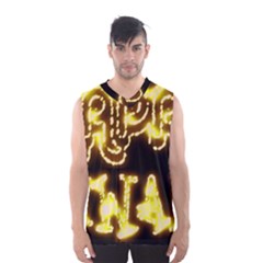 Happy Diwali Yellow Black Typography Men s Basketball Tank Top by yoursparklingshop