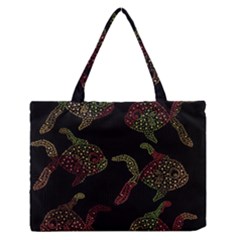 Decorative Fish Pattern Medium Zipper Tote Bag by Valentinaart