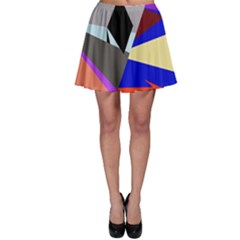 Geometrical abstract design Skater Skirt