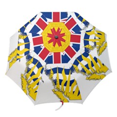 Flag Map Of British Columbia Folding Umbrellas by abbeyz71