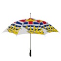 Flag Map of British Columbia Straight Umbrellas View3