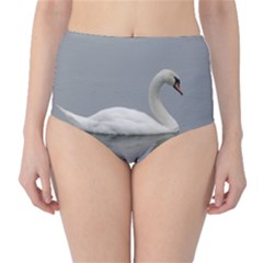 Swimming White Swan High-waist Bikini Bottoms by picsaspassion