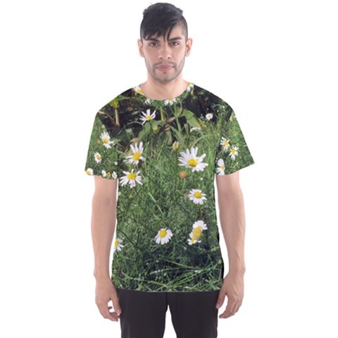 Wild Daisy Summer Flowers Men s Sport Mesh Tee by picsaspassion