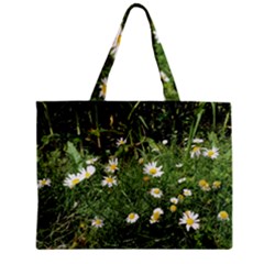 Wild Daisy Summer Flowers Zipper Mini Tote Bag