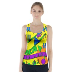 Music Racer Back Sports Top by Valentinaart