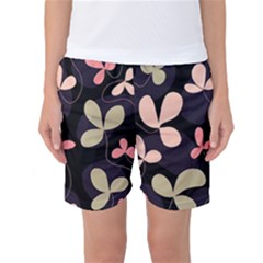 Elegant Floral Design Women s Basketball Shorts by Valentinaart