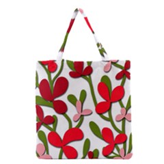 Floral Tree Grocery Tote Bag by Valentinaart