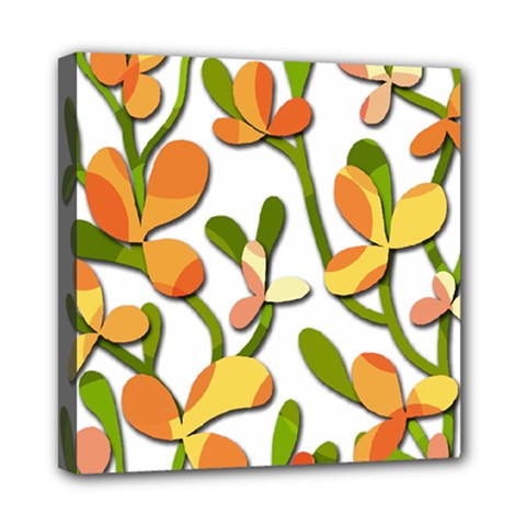 Decorative Floral Tree Mini Canvas 8  X 8  by Valentinaart