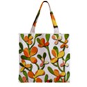 Decorative floral tree Zipper Grocery Tote Bag View2