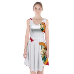 Flag Map of Florida Racerback Midi Dress