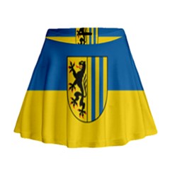 Flag Of Leipzig Mini Flare Skirt by abbeyz71