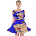 Decorative abstract art Long Sleeve Skater Dress View1