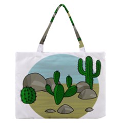Desert Medium Zipper Tote Bag by Valentinaart