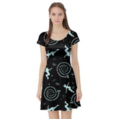 Dizzy With Dysautonomia Short Sleeve Skater Dress by AwareWithFlair