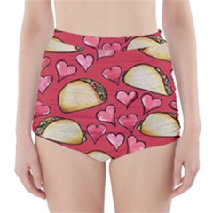 Taco Tuesday Lover Tacos High-waisted Bikini Bottoms by BubbSnugg