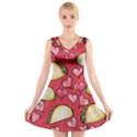 Taco Tuesday Lover Tacos V-Neck Sleeveless Skater Dress View1